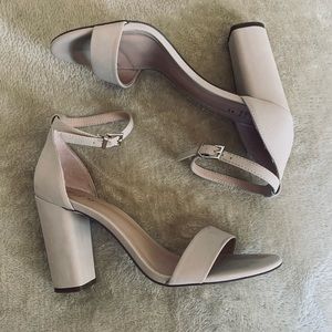 Call It Spring Vegan Nude Strap Heels